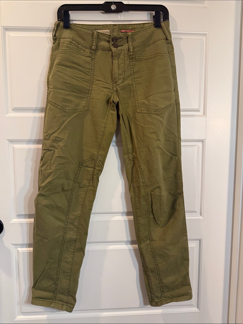 Anthropologie X Pilcro The Wanderer Low-Rise
Trousers Moss Green Cotton 24 - Picture 10 of 11